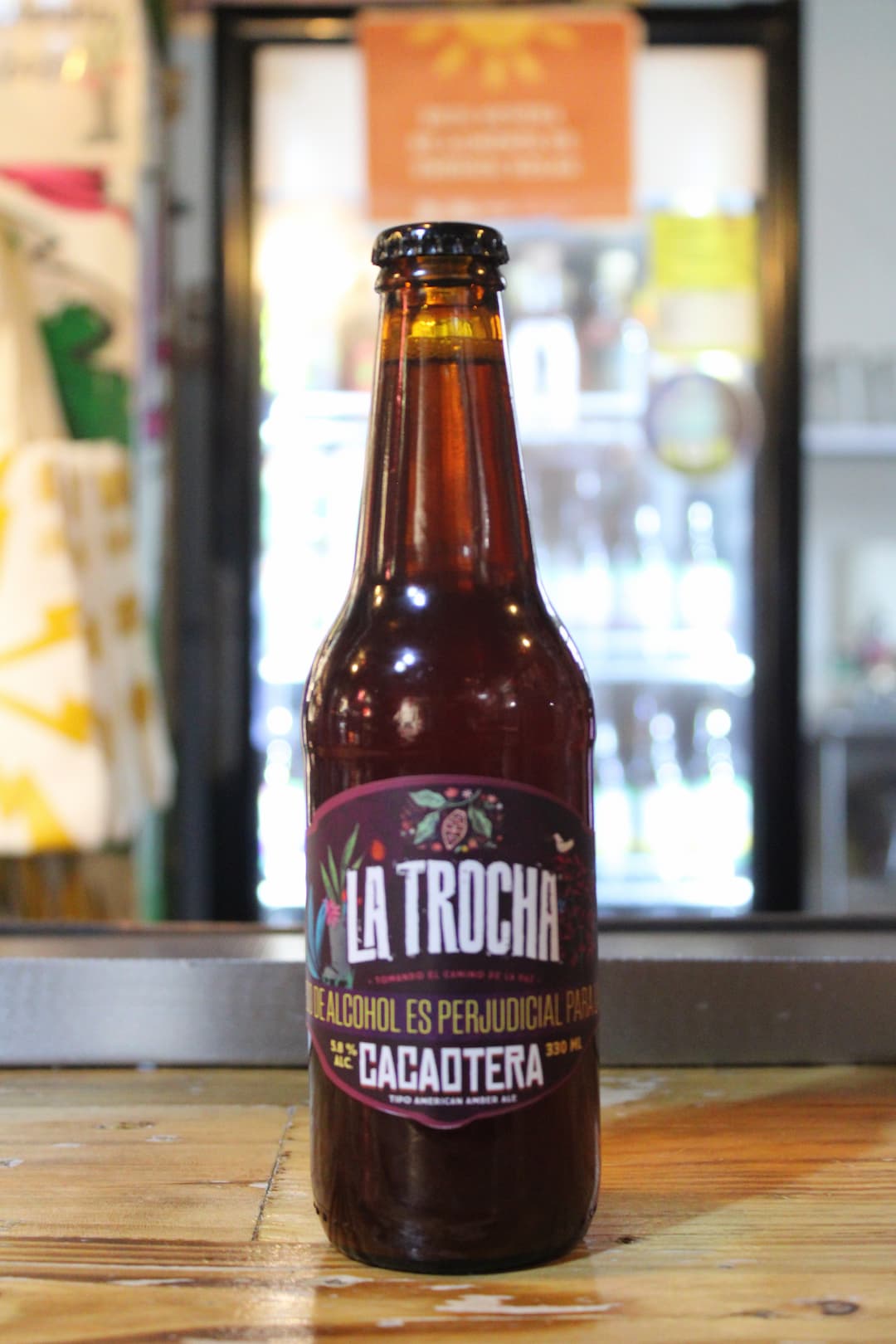 Nueva Cerveza artesanal La Trocha de cacao realizada en colaboración con Tinigüa de La Julia, Meta